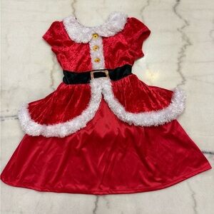 Little Girls Mrs. Claus Dress size 4/5 XS
